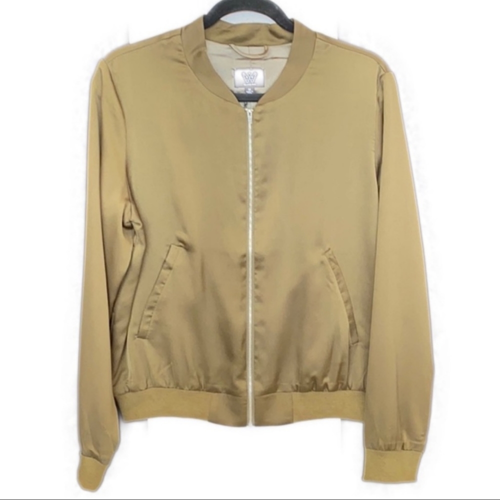 Satin Bomber Jacket size M
